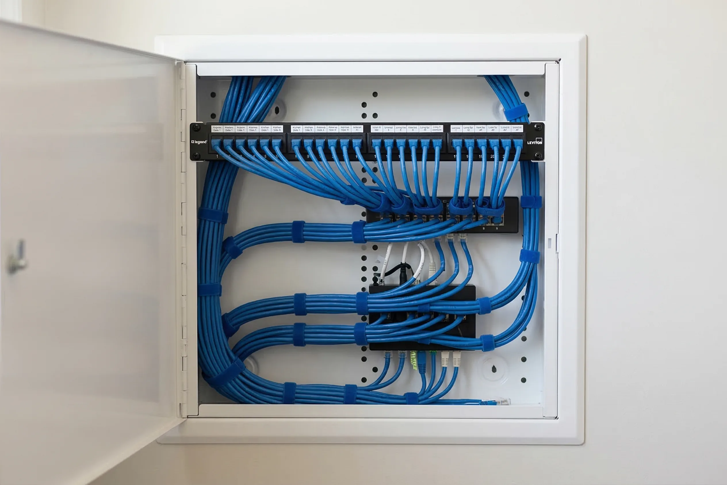 Structured cable management and data wiring